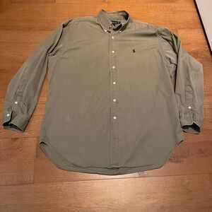 Ralph-lauren Men's Green and Khaki Shirt